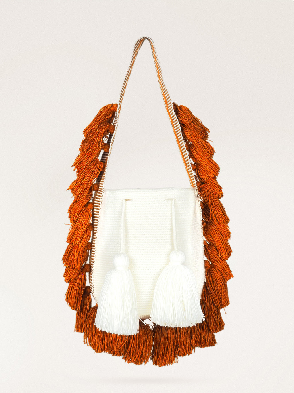 Mochila Wayuu (Mediana) - Pompon Amanecer